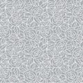 Seamless grey abstract floral background Royalty Free Stock Photo