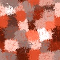 Seamless abstract grunge stained pattern in brown,beige,orange,g Royalty Free Stock Photo