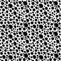 Seamless abstract hand-drawn pattern with black drops