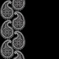 Seamless abstract hand-drawn pattern, floral lace Royalty Free Stock Photo