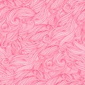 Seamless abstract hand-drawn pattern looks like hair.