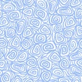 Seamless abstract hand drawn pattern, spiral Royalty Free Stock Photo