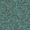 Seamless abstract hand drawn pattern, spiral Royalty Free Stock Photo