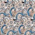 Seamless abstract hand-drawn pattern, steampunk background