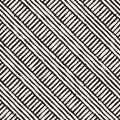 Seamless abstract hand drawn pattern. Vector freehand lines background texture. Ink brush strokes geometric design. Royalty Free Stock Photo