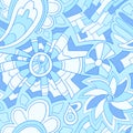 Seamless abstract hand drawn pattern