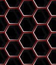 Seamless abstract honeycomb mesh background - hexagons.