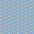 Seamless abstract hoses pattern