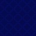 Seamless abstract intersecting and repeating modern blue circles.