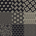 Seamless abstract japanese mesh pattern