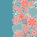 Seamless abstract lace floral pattern Royalty Free Stock Photo