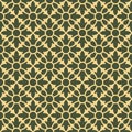 Seamless abstract linear indian art ornamental pattern