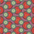 Seamless abstract mandala multicolor pattern