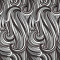 Seamless abstract monochrome pattern