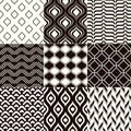 Seamless abstract monochrome pattern