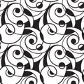 Seamless Abstract Monochrome Pattern