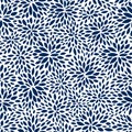 Seamless abstract navy leaf pattern, vector background