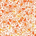 Seamless abstract orange shape background with white background Royalty Free Stock Photo