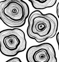 Seamless abstract pattern, artistic texture, drawn background with circles