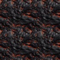 Basaltic lava. Abstract volcanic background. AI generative illustration