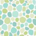 Seamless abstract pattern with blue and green shabby spots and blots on white background