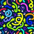 Seamless abstract pattern. Bright, youthful. Vector stock illustration eps10.