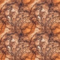 Brown marble pattern with black inclusions. AI generative illustration