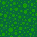 Seamless abstract pattern of circles of different tint and hue of green color.. Kaleidoscope background. Royalty Free Stock Photo