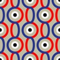 Seamless abstract pattern in constructivism soviet style. Vector vintage 20s geometric ornament Royalty Free Stock Photo