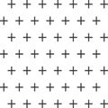 Seamless abstract pattern created from repetition of plus sign symbols