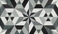 Seamless abstract pattern decorative grey wood textured geometric mosaic background design. Royalty Free Stock Photo