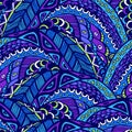 Seamless abstract pattern in doodle style Royalty Free Stock Photo