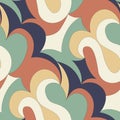 Seamless abstract pattern for fabric, wallpaper and packaging Royalty Free Stock Photo
