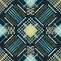 Seamless abstract pattern of intersecting and parallel lines Royalty Free Stock Photo