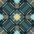 Seamless abstract pattern of intersecting and parallel lines