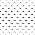 Seamless abstract pattern of little black shabby strokes or spots on white. Hand drawn, offhand style