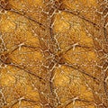 Macro autumn foliage. Yellow leaf texture close up. AI generative illustration