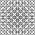 Seamless abstract pattern made by grey circles