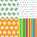 Seamless abstract pattern set