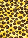 Seamless abstract pattern with texture coloring leopard