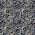 Top view Moon grey surface with craters. AI generative illustration