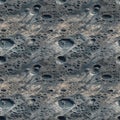 Top view Moon grey surface with craters. AI generative illustration