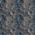 Top view Moon grey surface with craters. AI generative illustration