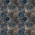 Top view Moon grey surface with craters. AI generative illustration