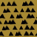 Seamless abstract pattern with triangles