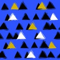 Seamless abstract pattern with triangles