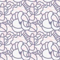 Seamless abstract pattern with unusual line artwork