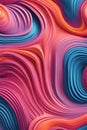 seamless abstract pattern of vector fluid curved lines creating a dynamic ripple effect Royalty Free Stock Photo