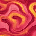 seamless abstract pattern of vector fluid curved lines creating a dynamic ripple effect Royalty Free Stock Photo