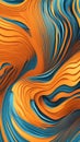seamless abstract pattern of vector fluid curved lines creating a dynamic ripple effect Royalty Free Stock Photo